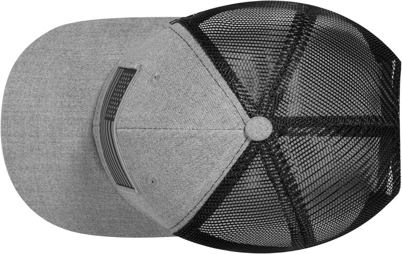 AURR American Flag Trucker Hat, Patriotic Baseball Cap for Men & Women, Breathable Mesh Adjustable Snapback, USA Flag Patch - Image 4